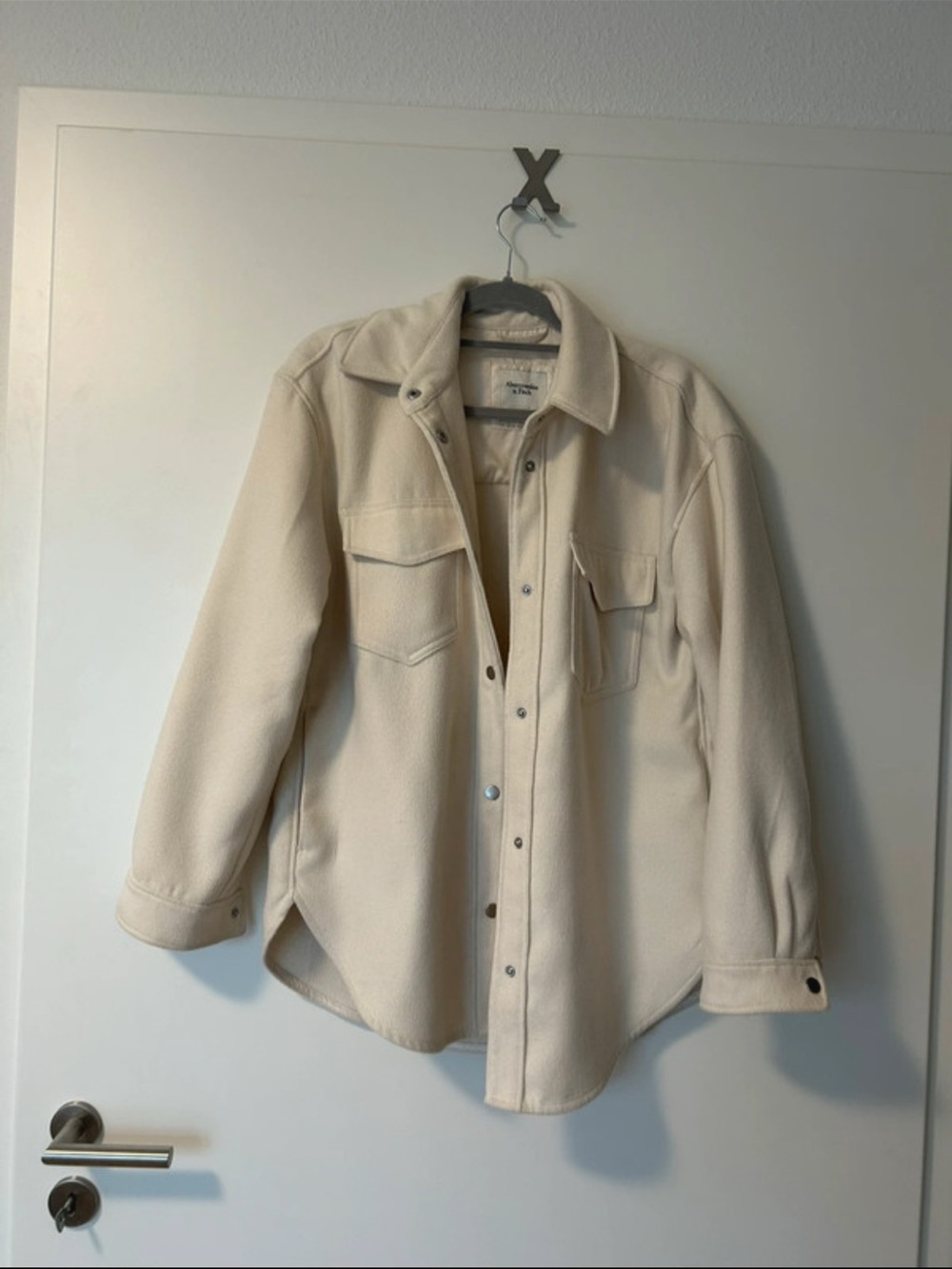 Abercrombie Cream Shacket